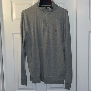 Luxury Polo Jersey Quarter-Zip Pullover